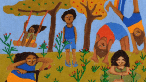 6 livros infantis sobre uso de telas e brincar ao ar livre